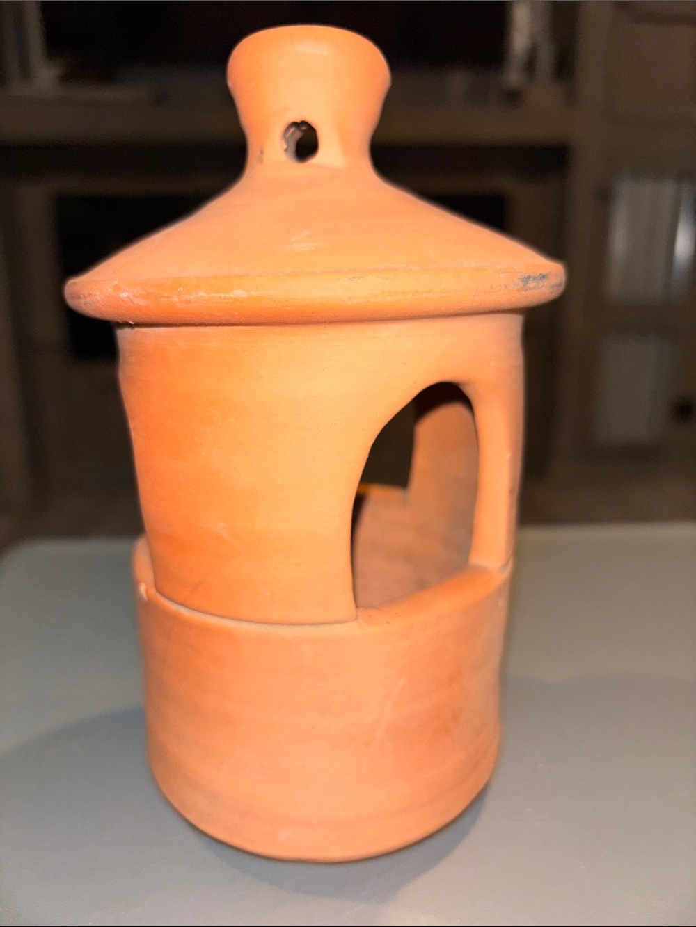 Williamsburg Pottery Clay Terracotta Lantern - Standing lantern